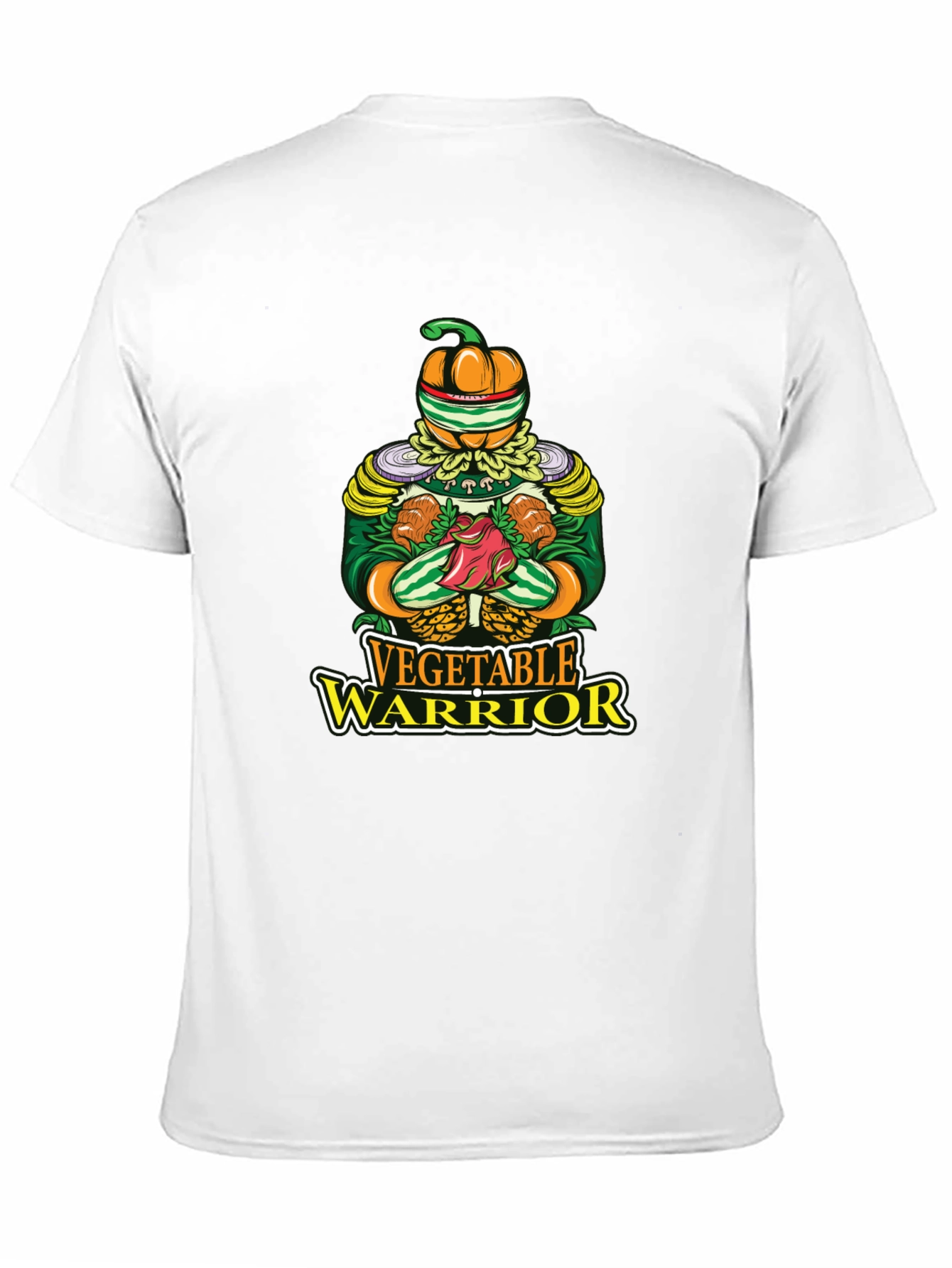 Vegetable Warrior Graphic T-Shirt - Unique Vegan Style