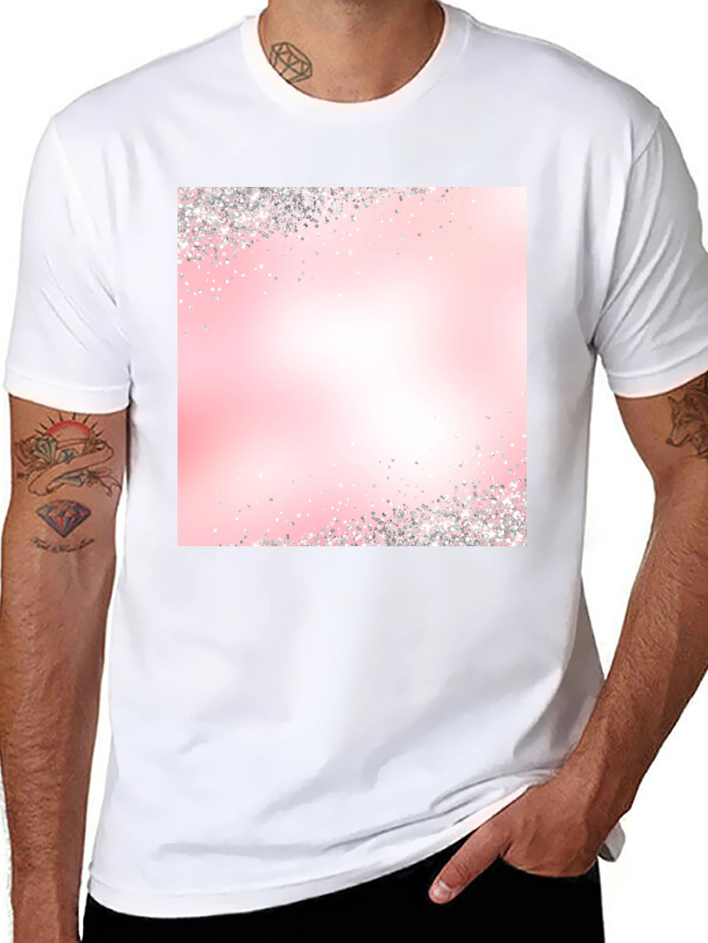 Pink Gradient Sparkle T-Shirt