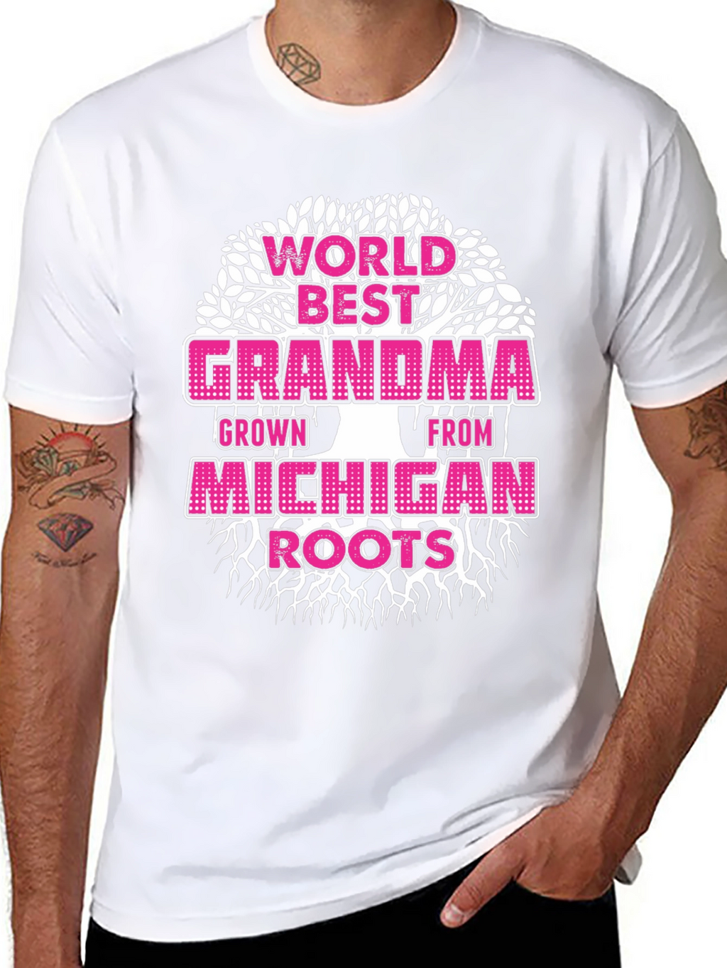 Worlds Best Michigan Grandma T-Shirt