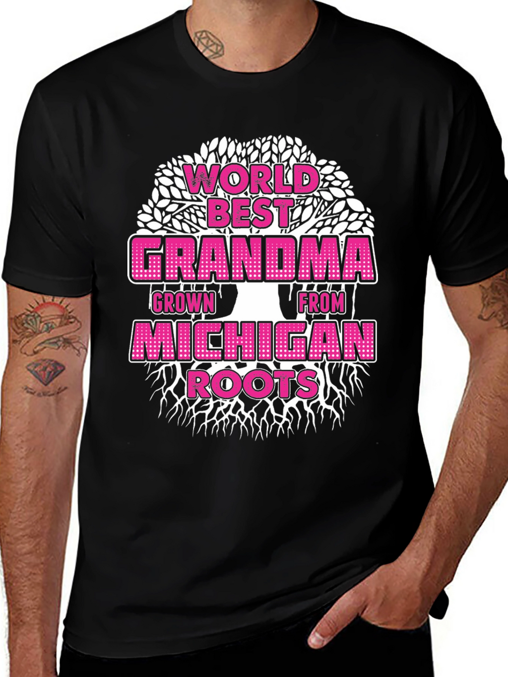 Worlds Best Michigan Grandma T-Shirt