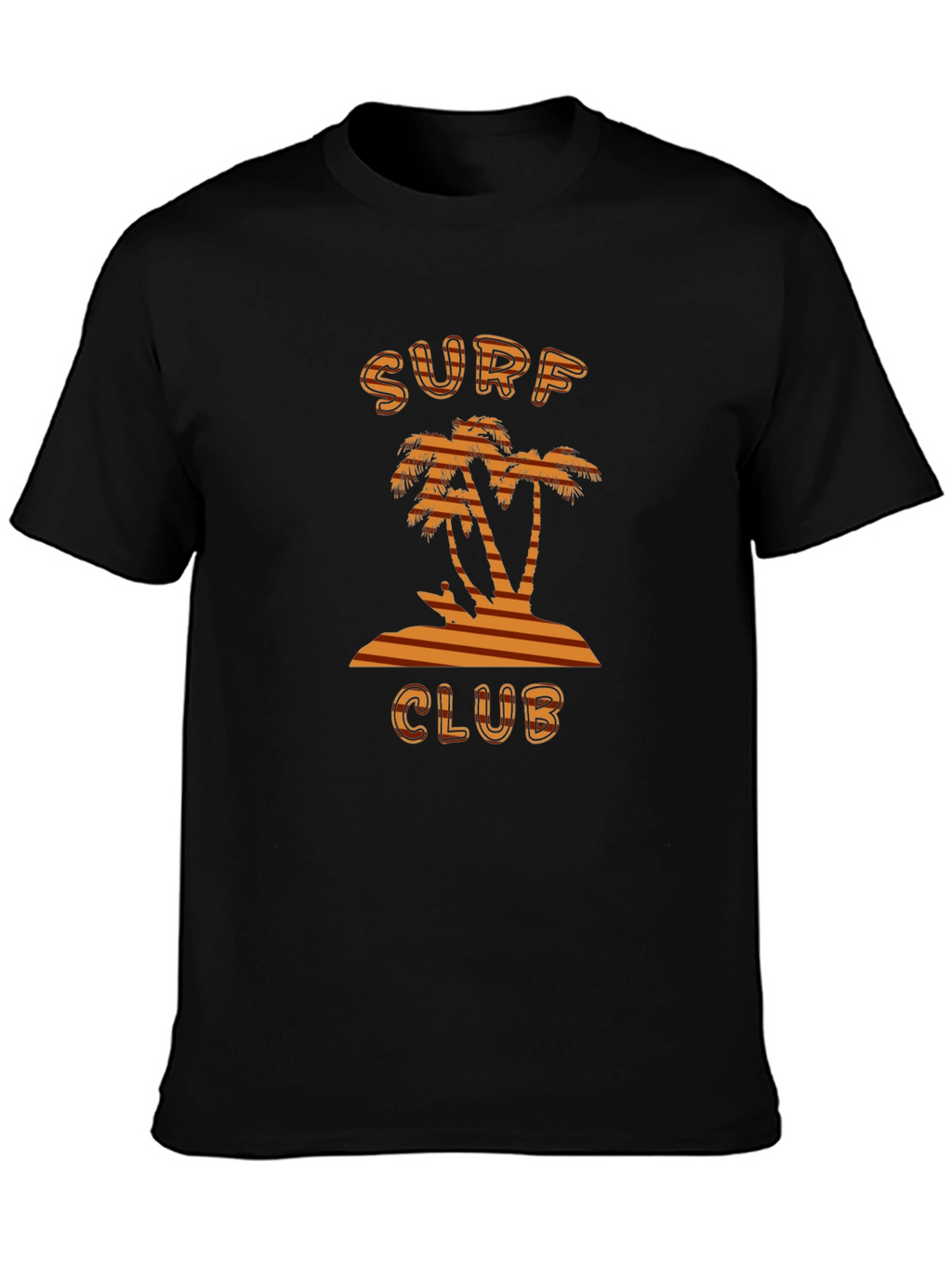 Surf Club Tee - Tropical Palm Tree Design