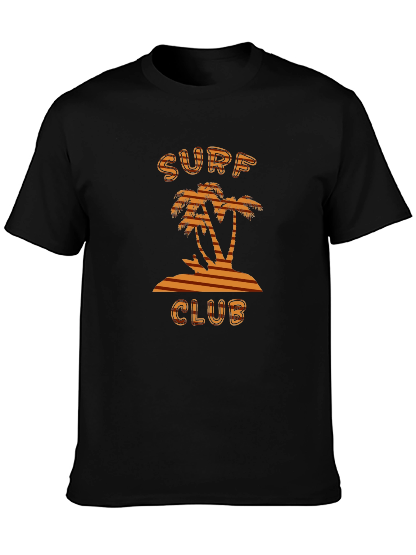 Surf Club Tee - Tropical Palm Tree Design