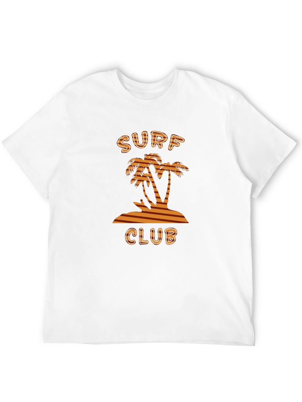 Surf Club Tee - Tropical Palm Tree Design