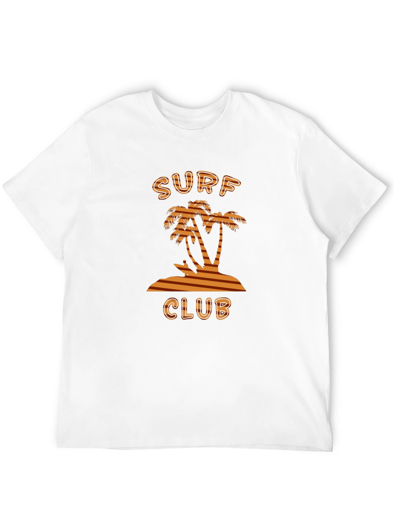 Surf Club Tee - Tropical Palm Tree Design