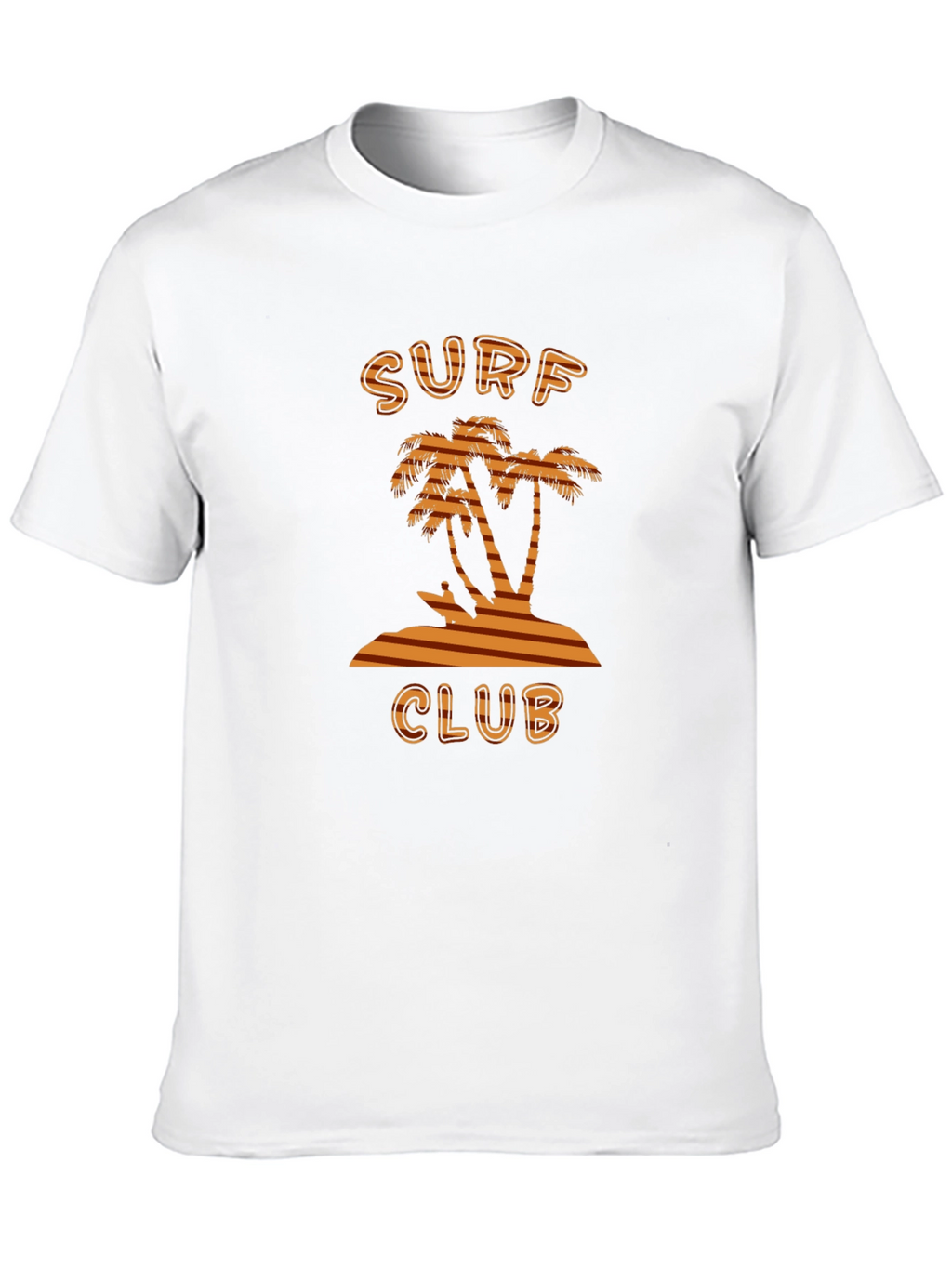Surf Club Tee - Tropical Palm Tree Design