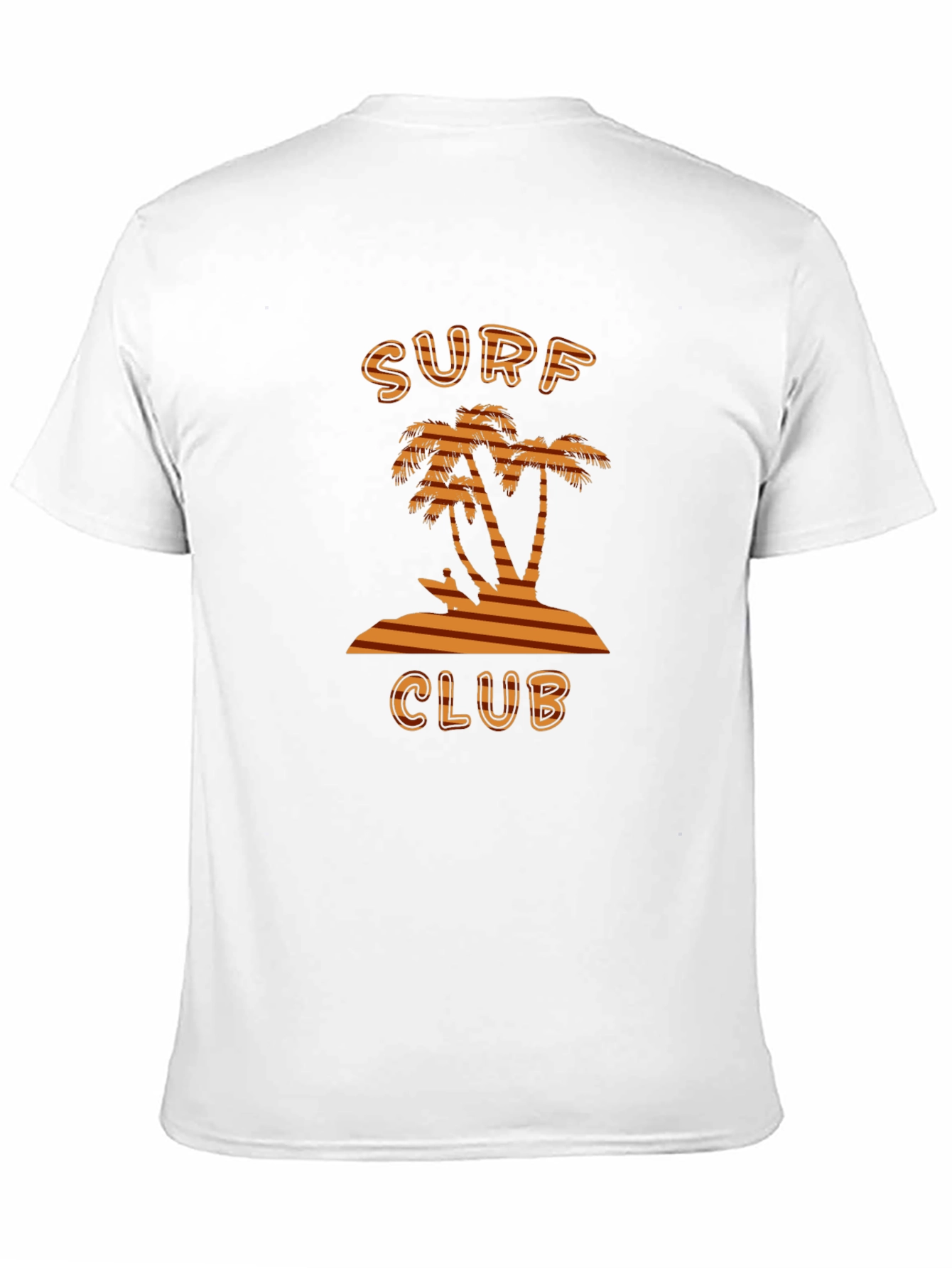Surf Club Tee - Tropical Palm Tree Design