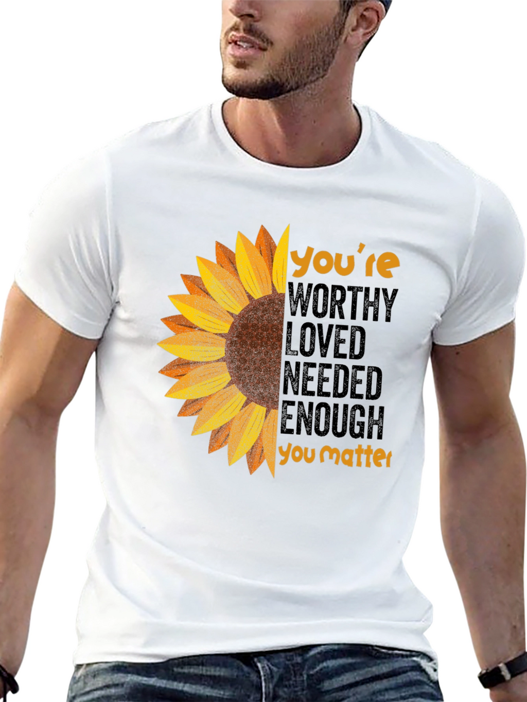 Sunflower Positive Affirmation Graphic Tee