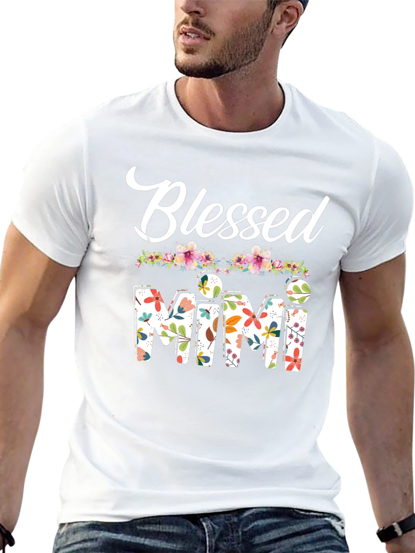 Blessed Mimi Floral Graphic T-Shirt
