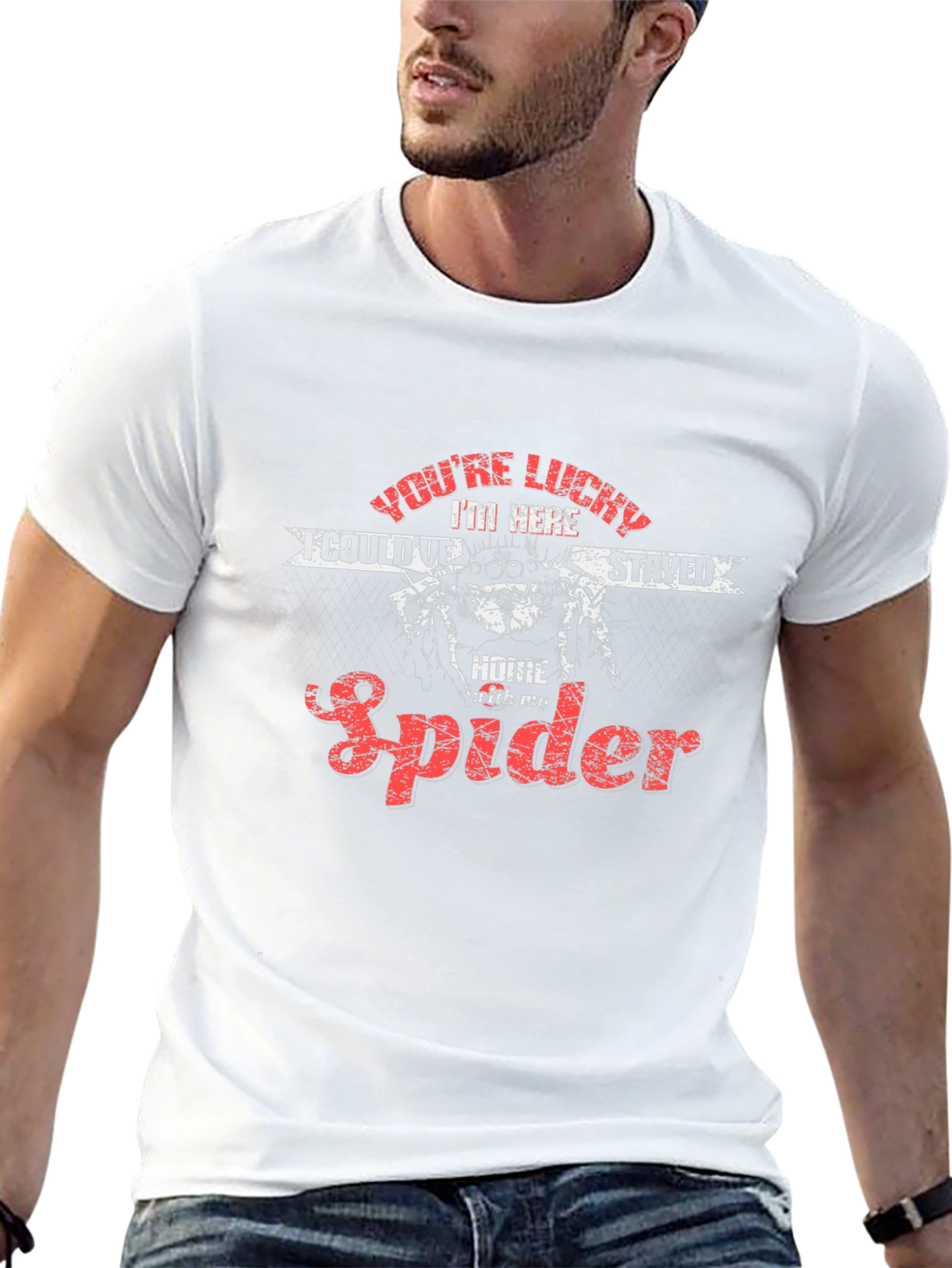 Lucky Spider Graphic T-Shirt - Soft Cotton Tee