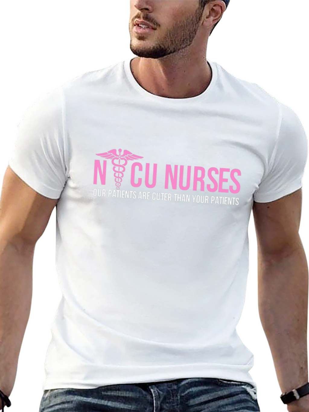 NICU Nurses: Cuter Patients Black Tee