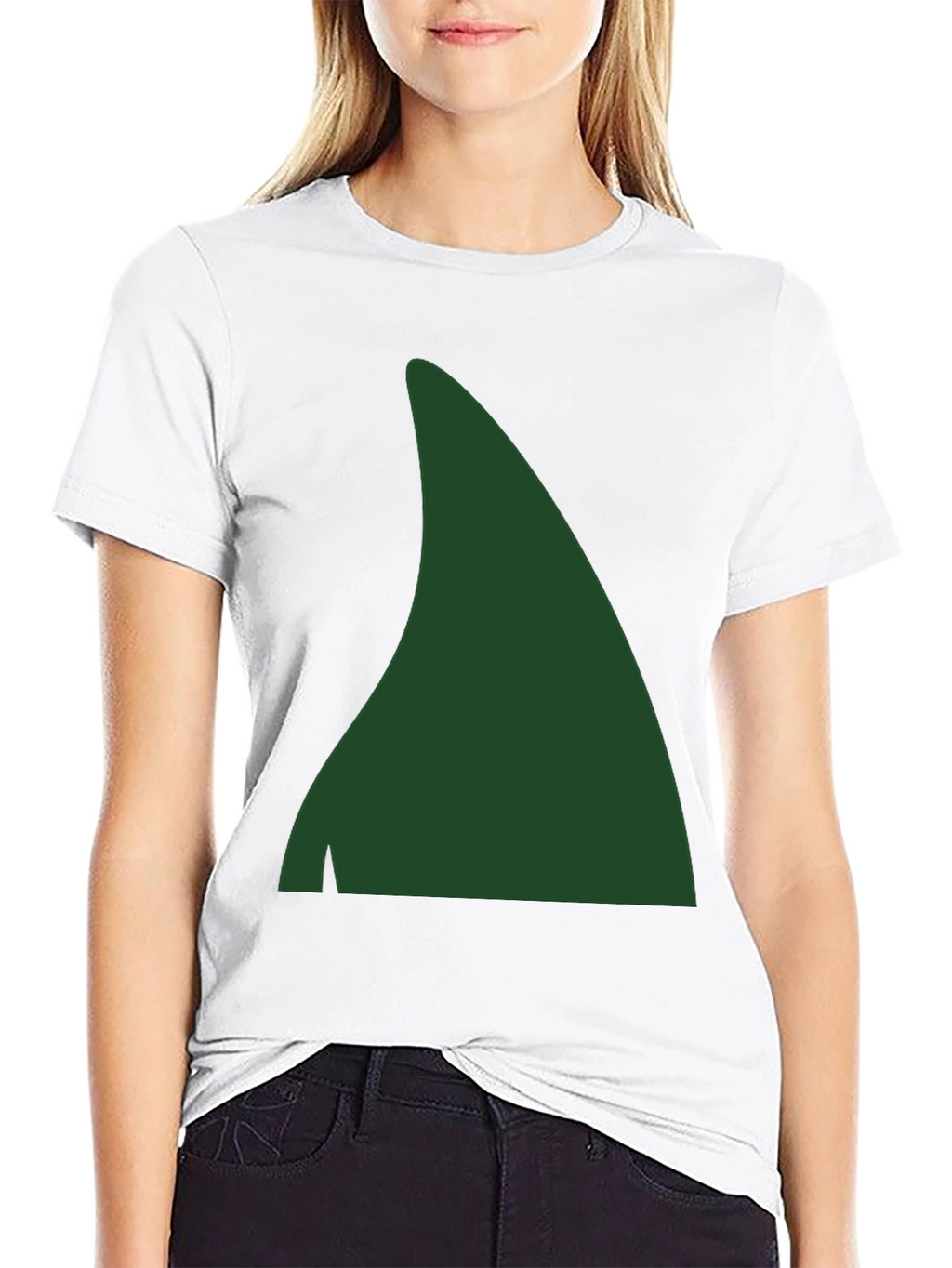 Green Elf Hat Tee - Holiday Festive Shirt