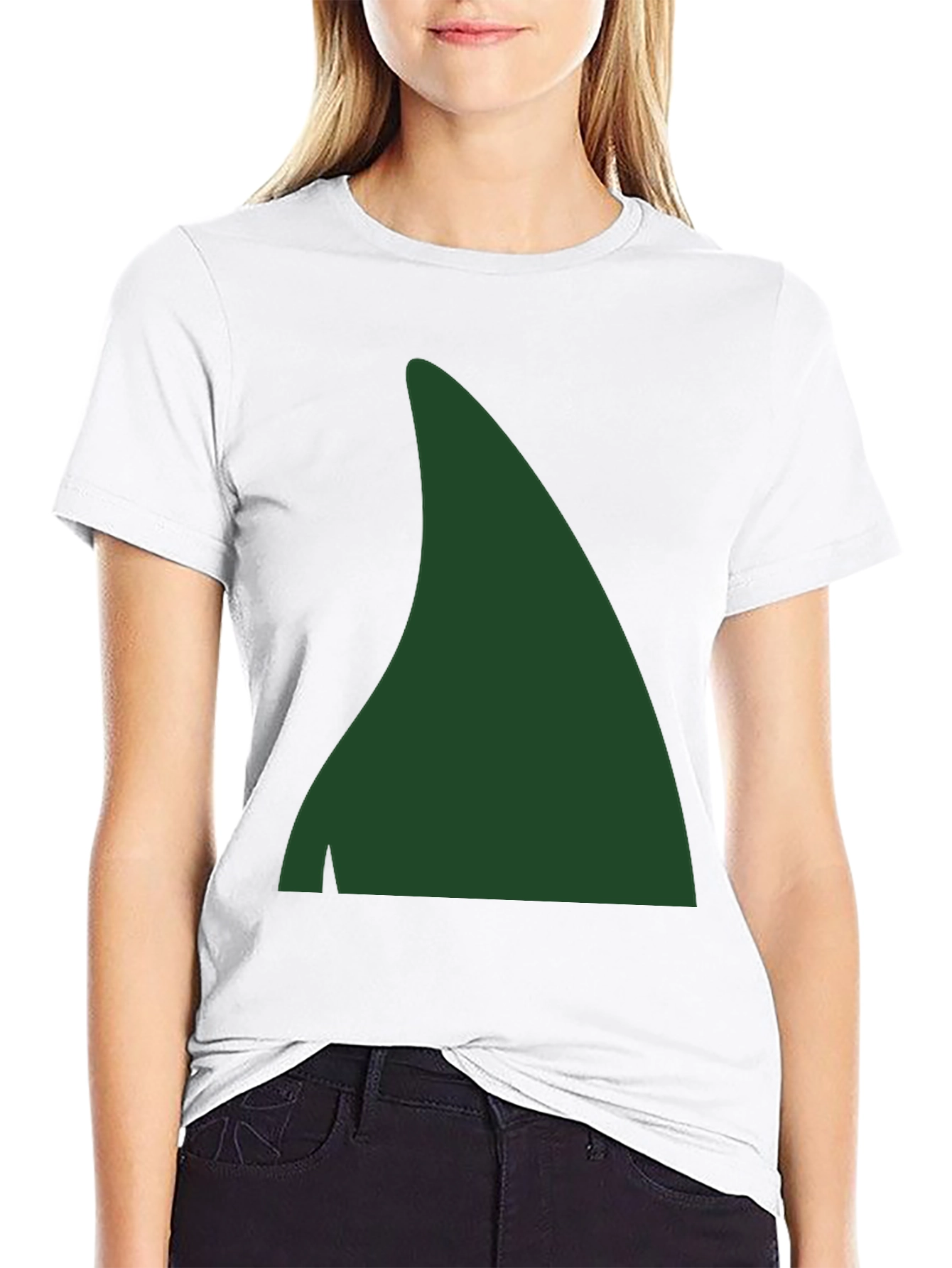 Green Elf Hat Tee - Holiday Festive Shirt