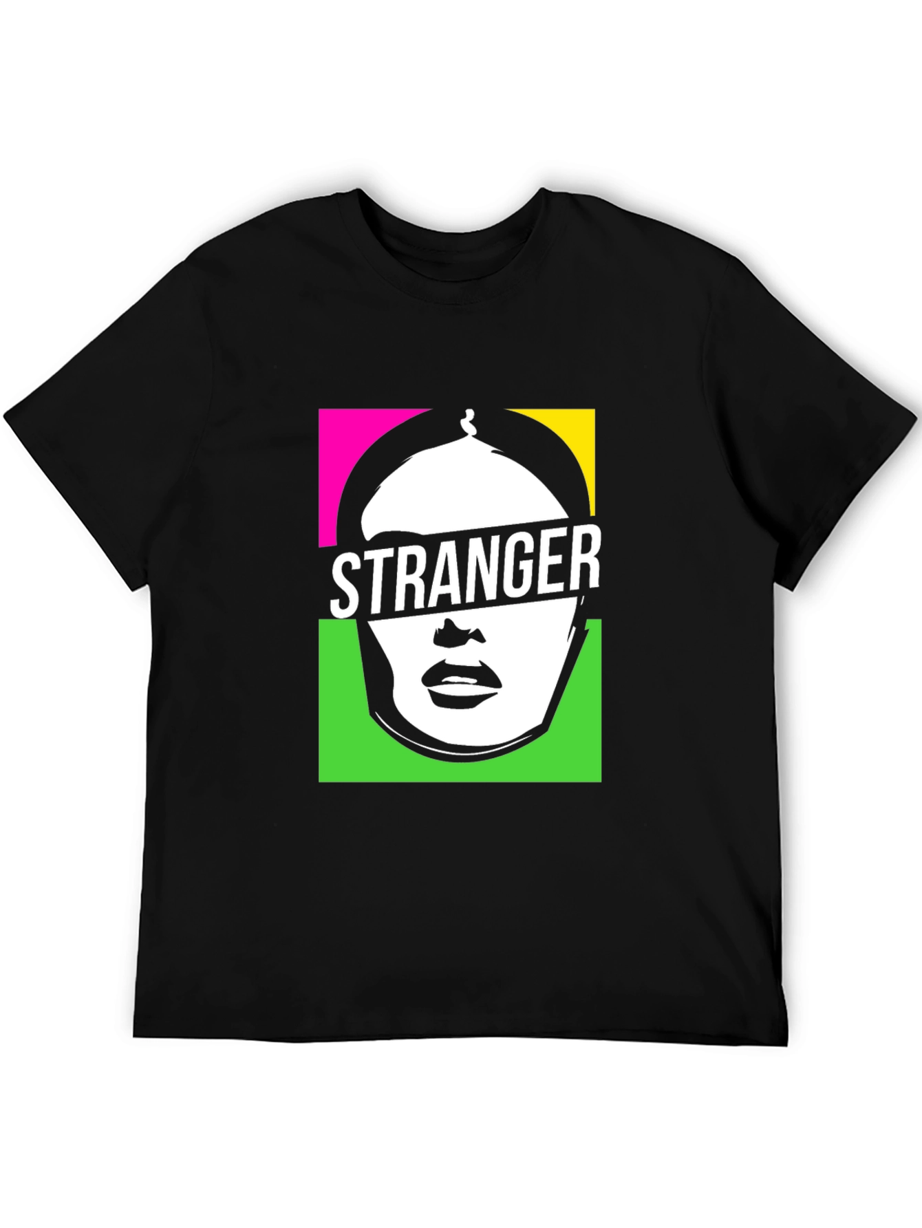 Stranger Graphic Print Black T-Shirt