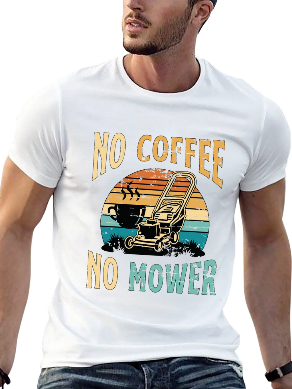 No Coffee No Mower T-Shirt