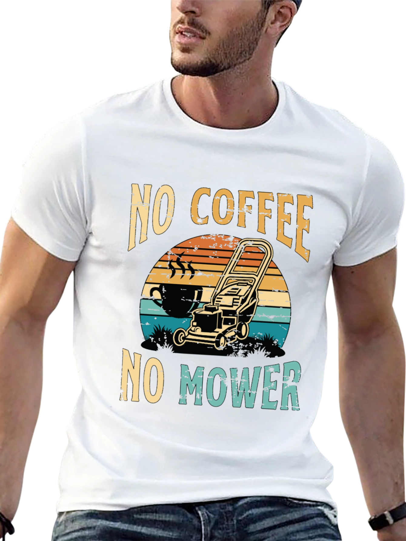 No Coffee No Mower T-Shirt
