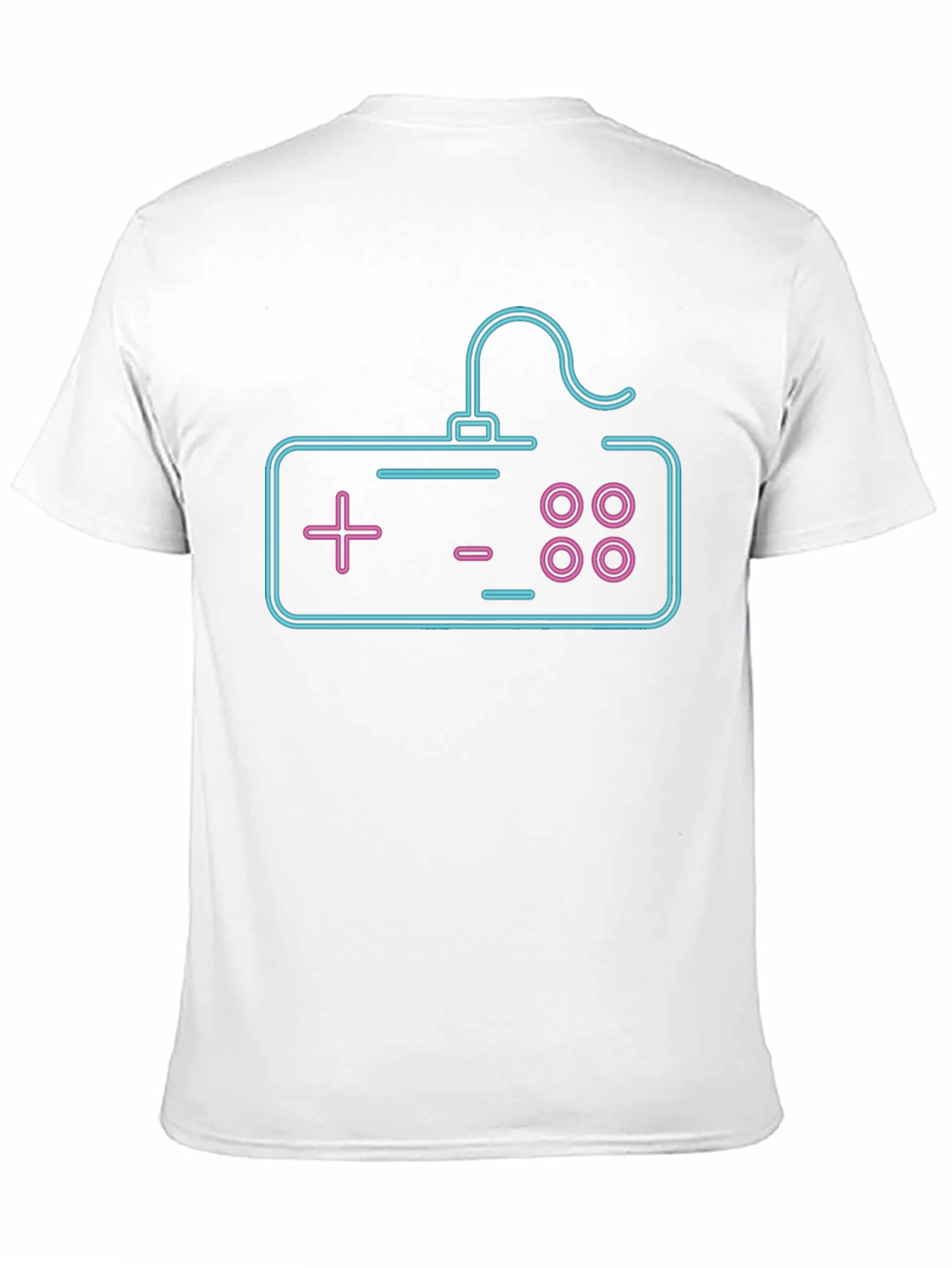 Neon Game Controller Graphic Tee - Black