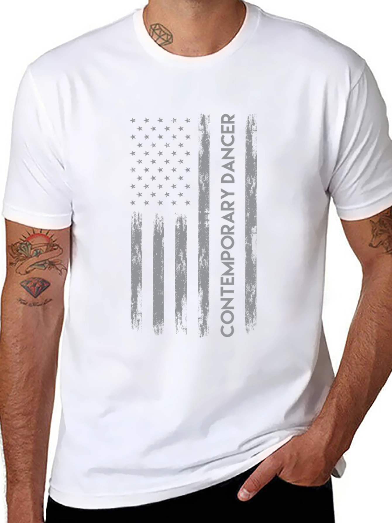 Contemporary Dancer American Flag T-Shirt
