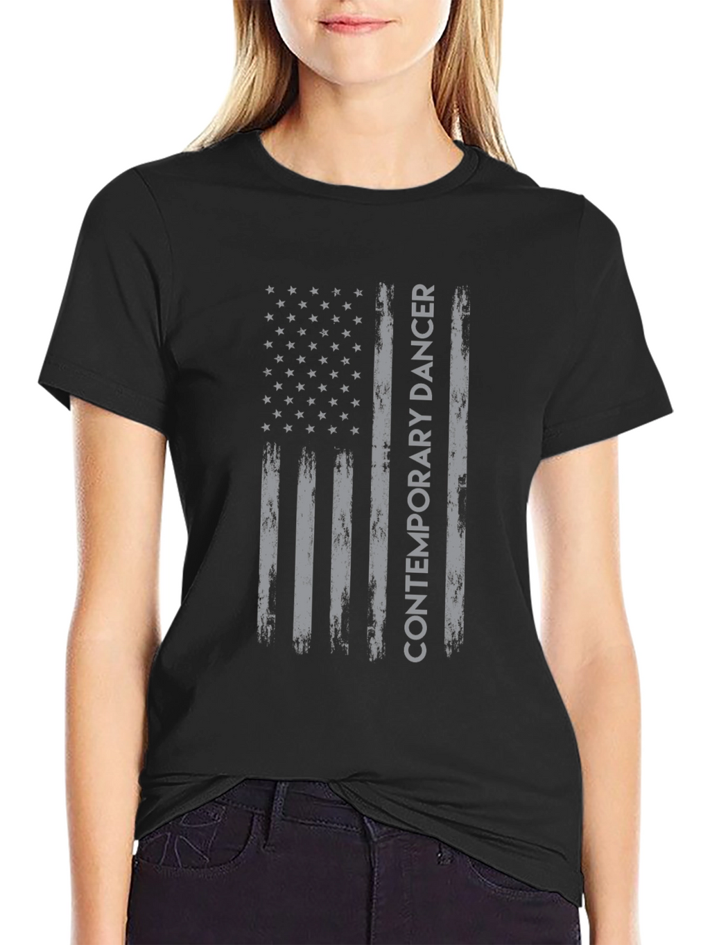 Contemporary Dancer American Flag T-Shirt