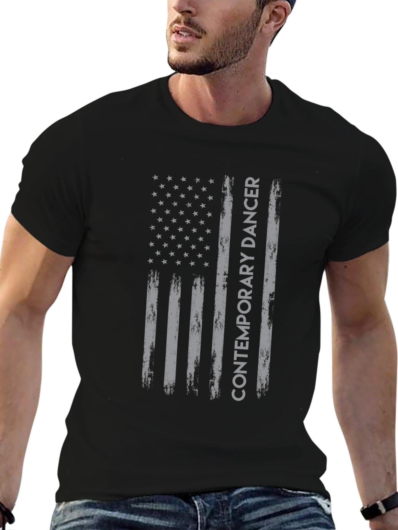 Contemporary Dancer American Flag T-Shirt