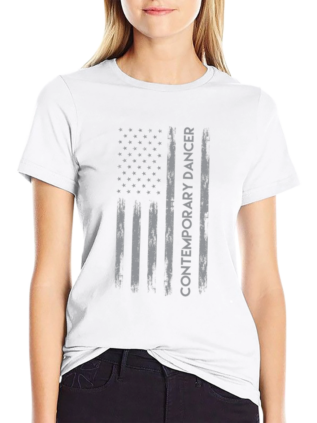 Contemporary Dancer American Flag T-Shirt