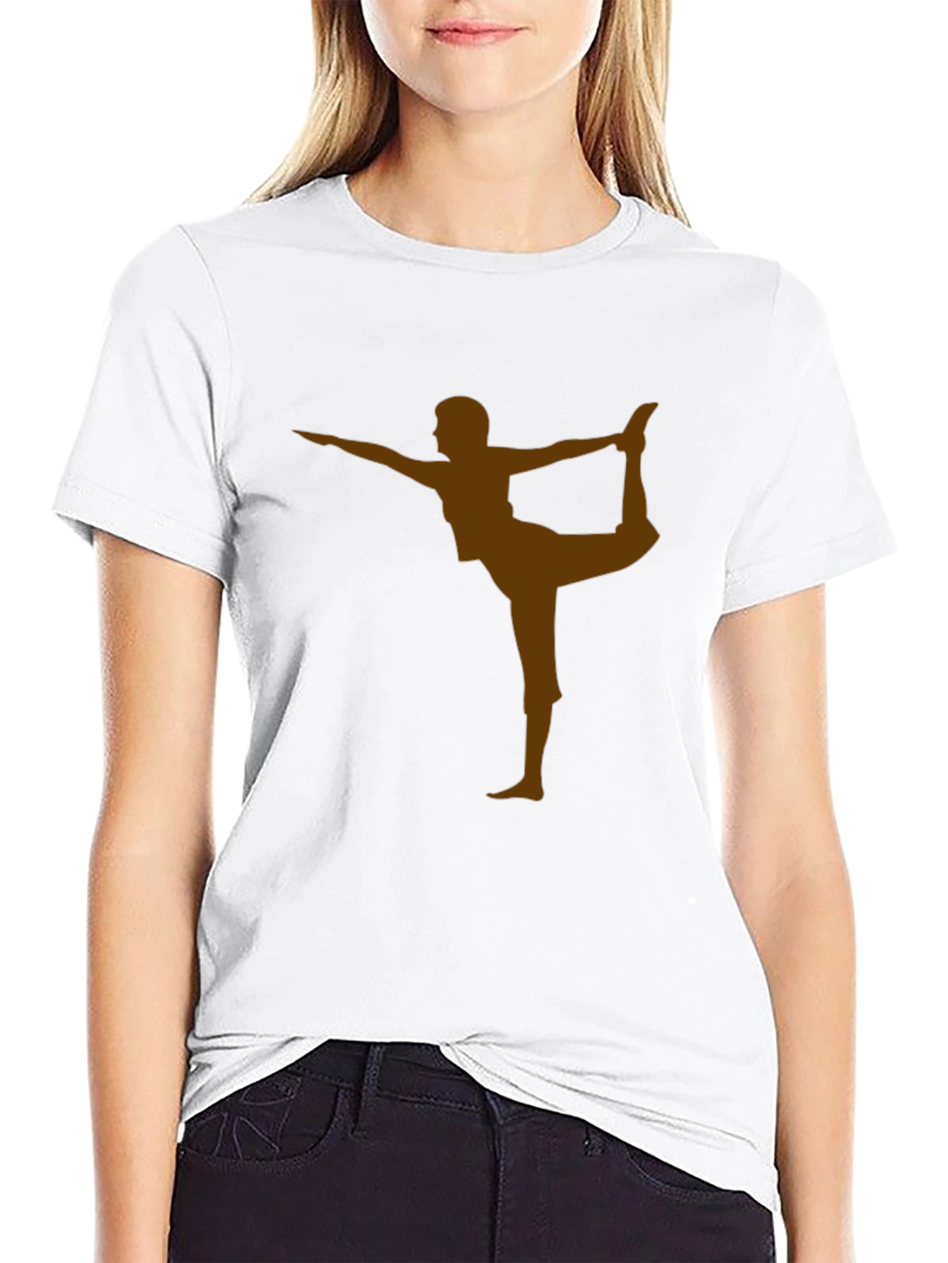 Yoga Pose Graphic Tee - Relaxed Fit