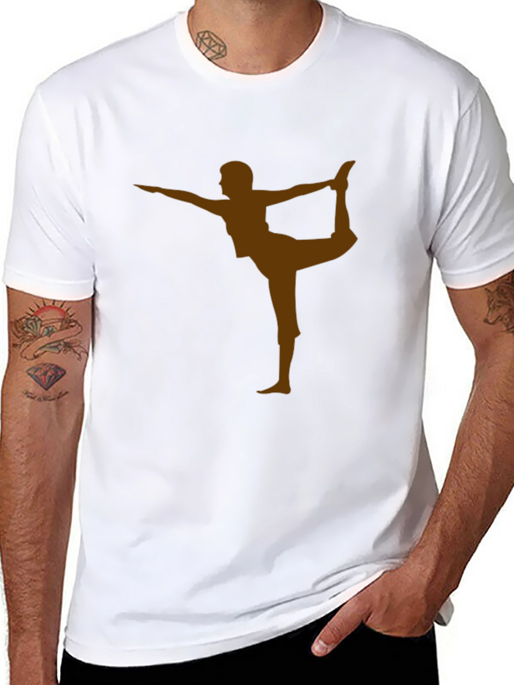 Yoga Pose Graphic Tee - Relaxed Fit