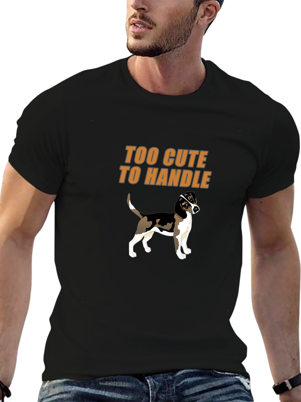 Too Cute To Handle Dog Graphic T-Shirt