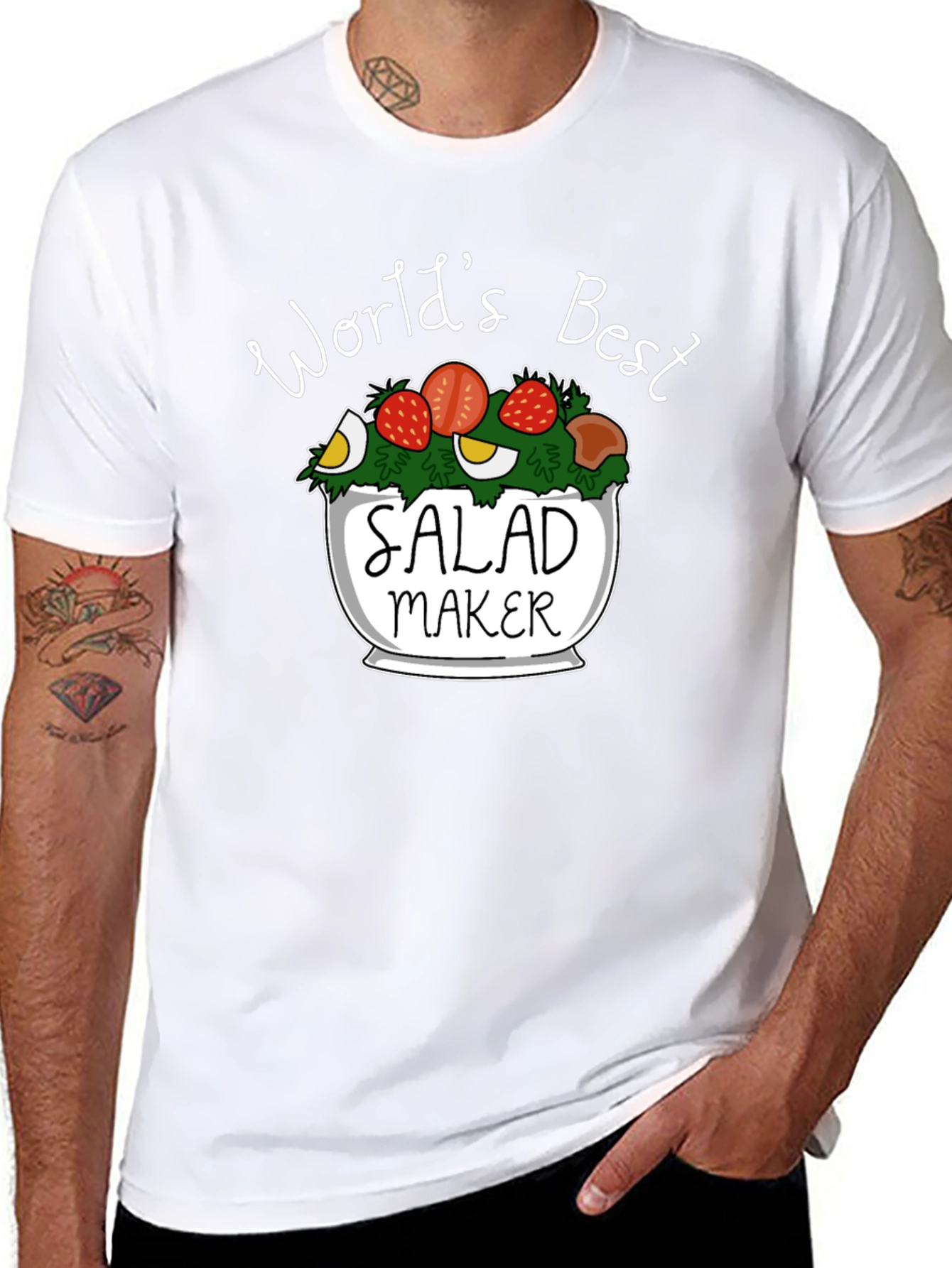 Worlds Best Salad Maker T-Shirt - Funny Foodie Tee