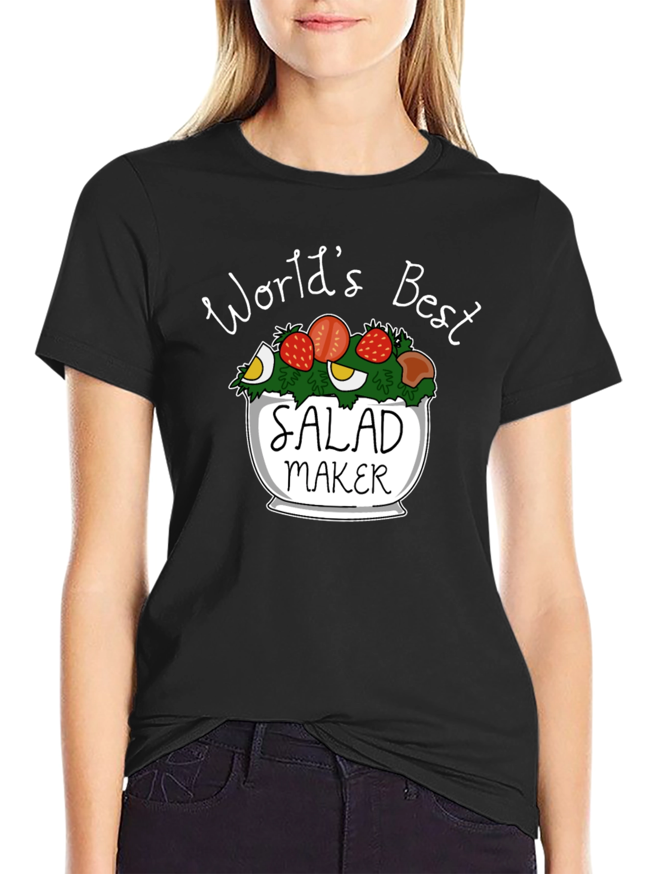 Worlds Best Salad Maker T-Shirt - Funny Foodie Tee