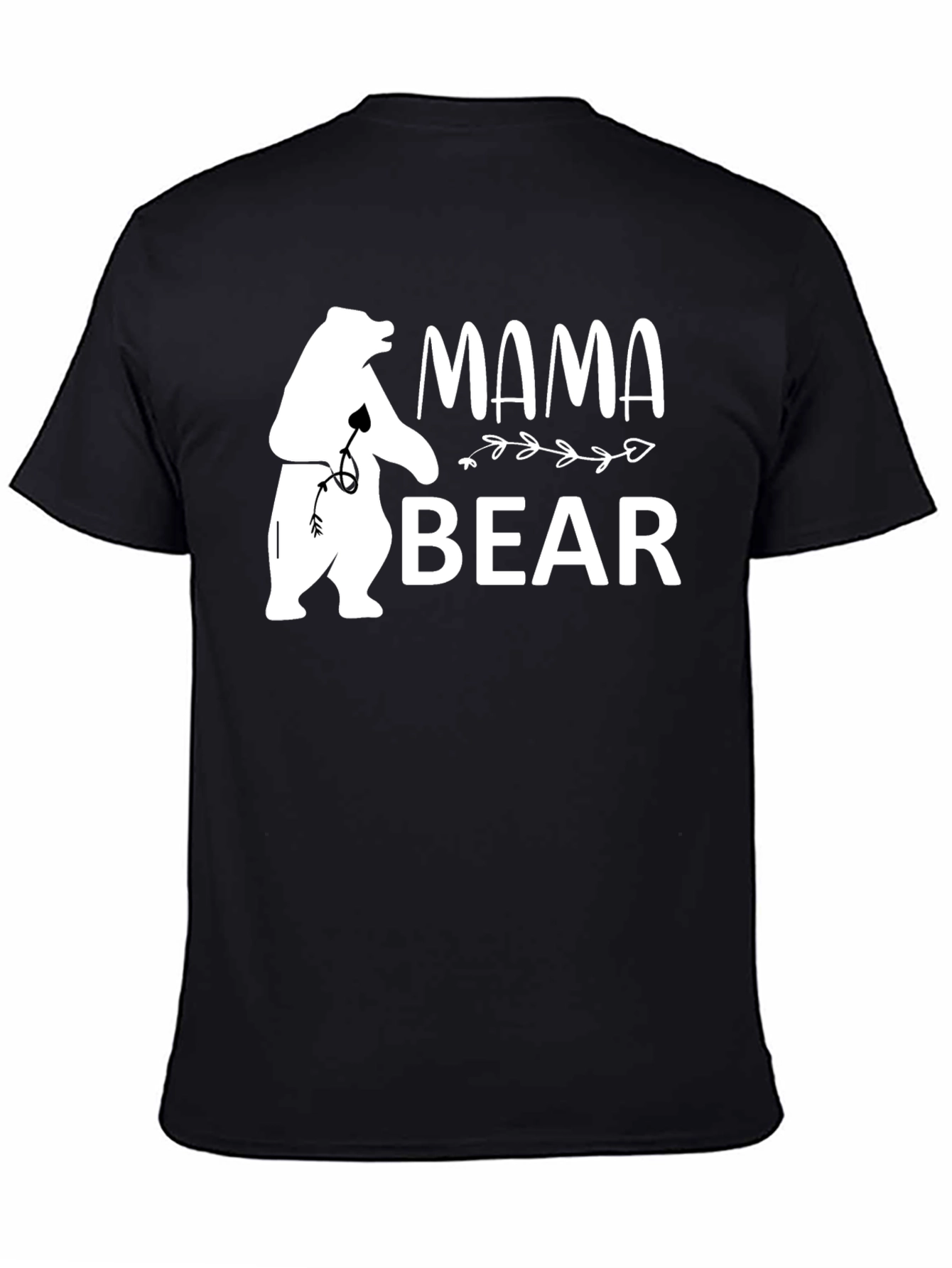 Mama Bear Graphic Tee - Black