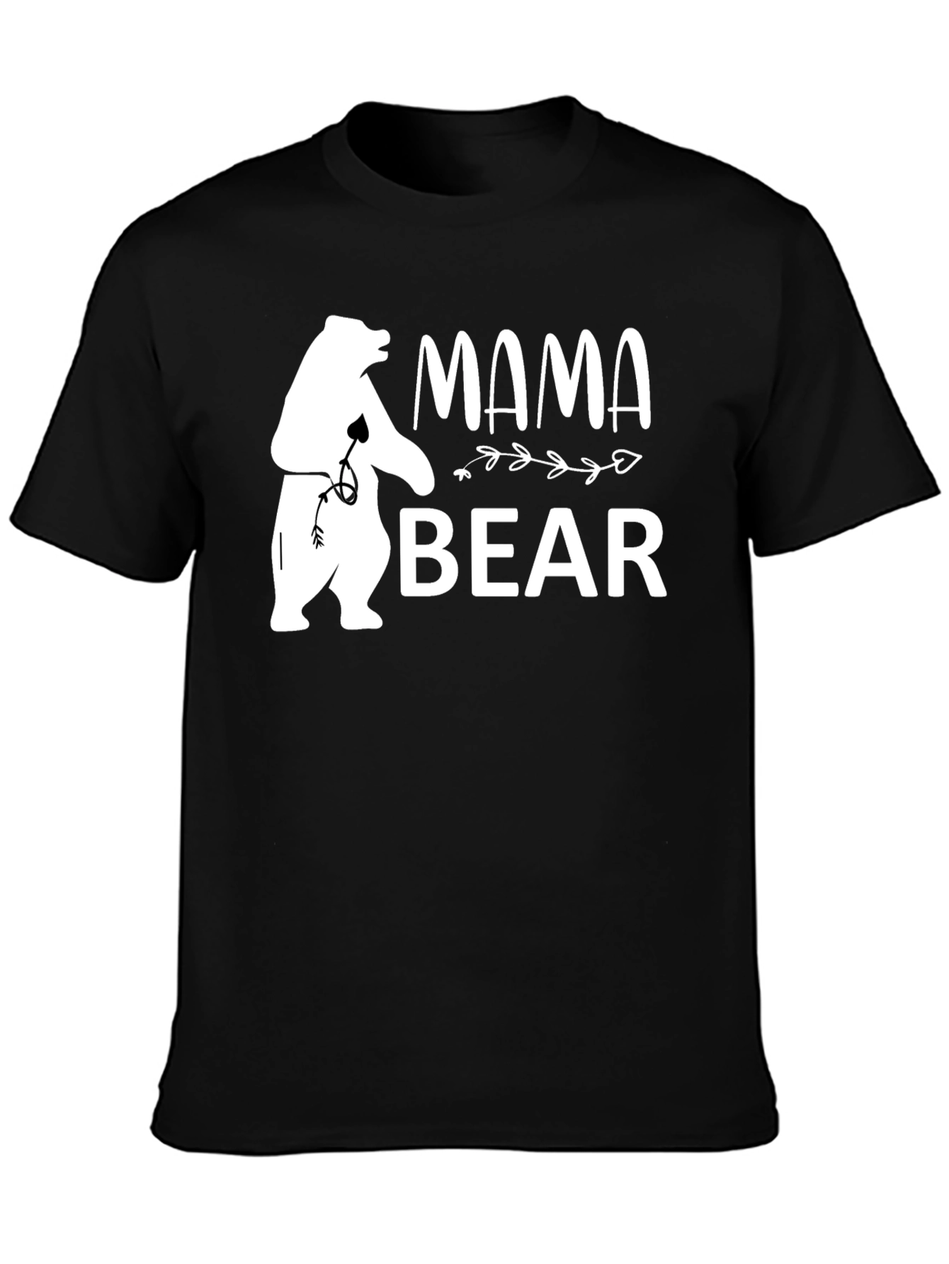 Mama Bear Graphic Tee - Black