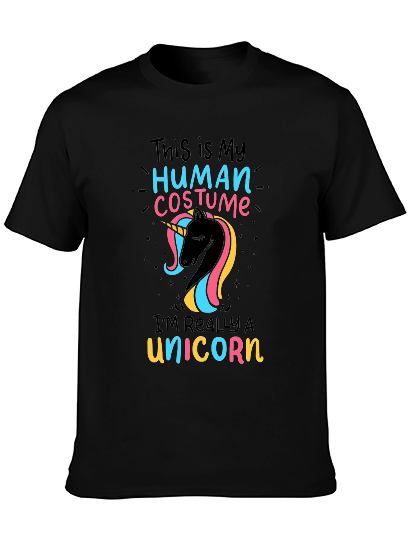 Unicorn Human Costume T-Shirt - Fun Novelty Tee