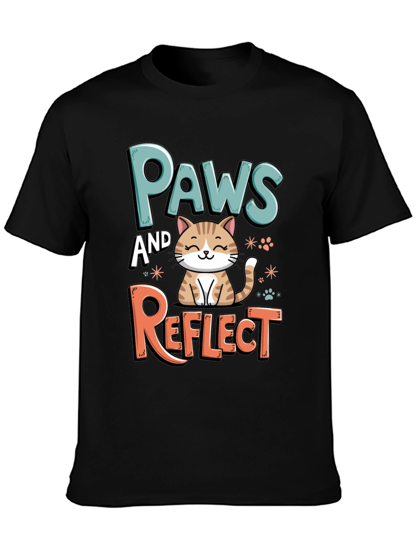 Paws and Reflect Graphic T-Shirt