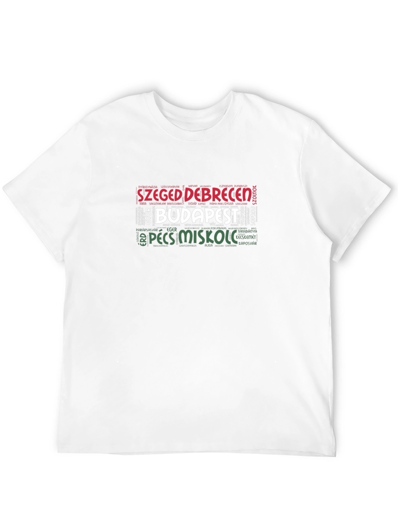 Hungary Cities T-Shirt: Budapest Debrecen Szeged