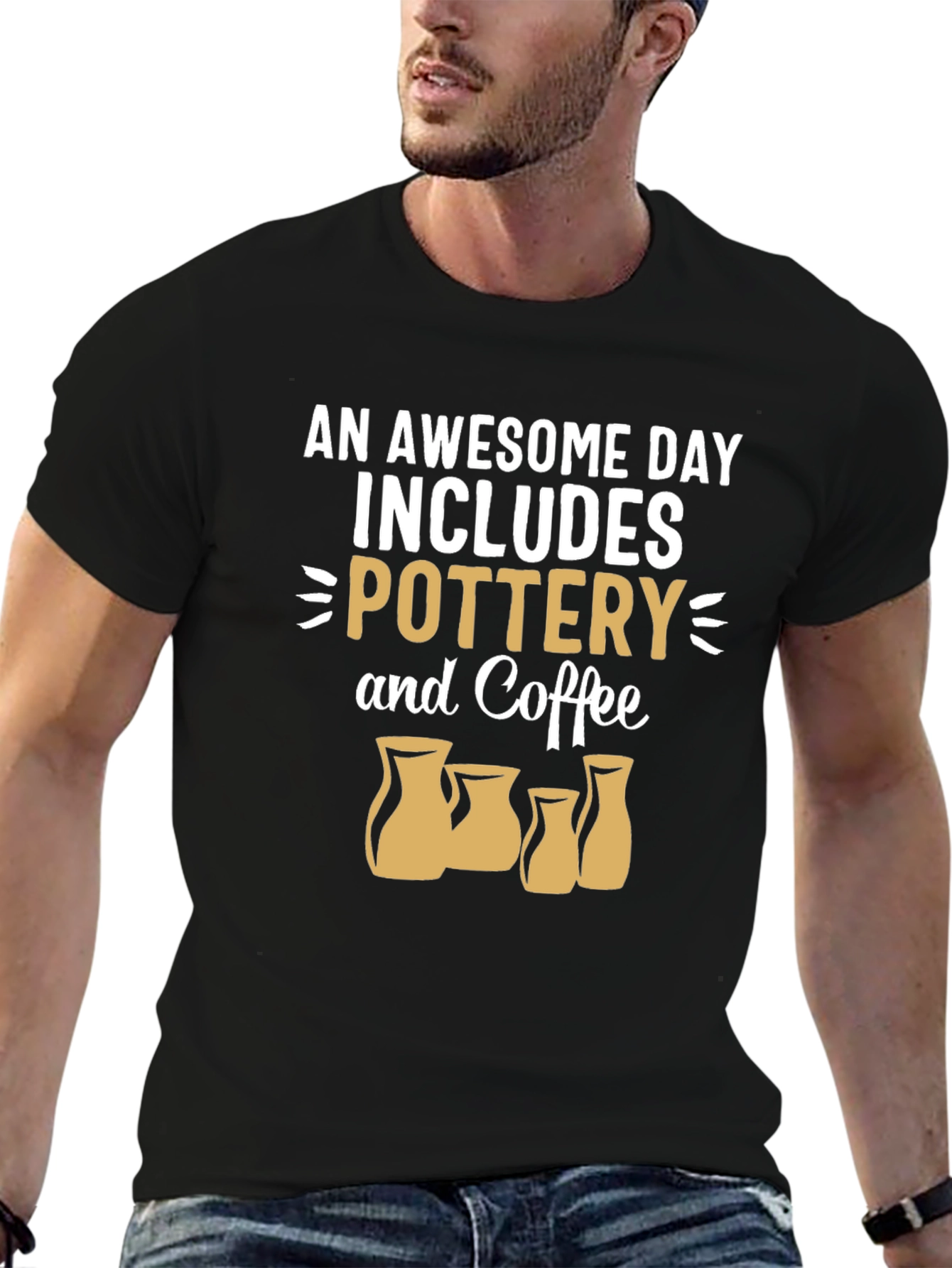 Pottery & Coffee T-Shirt - Awesome Day Tee