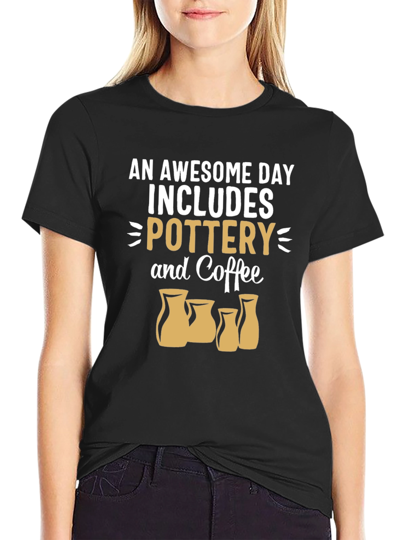 Pottery & Coffee T-Shirt - Awesome Day Tee