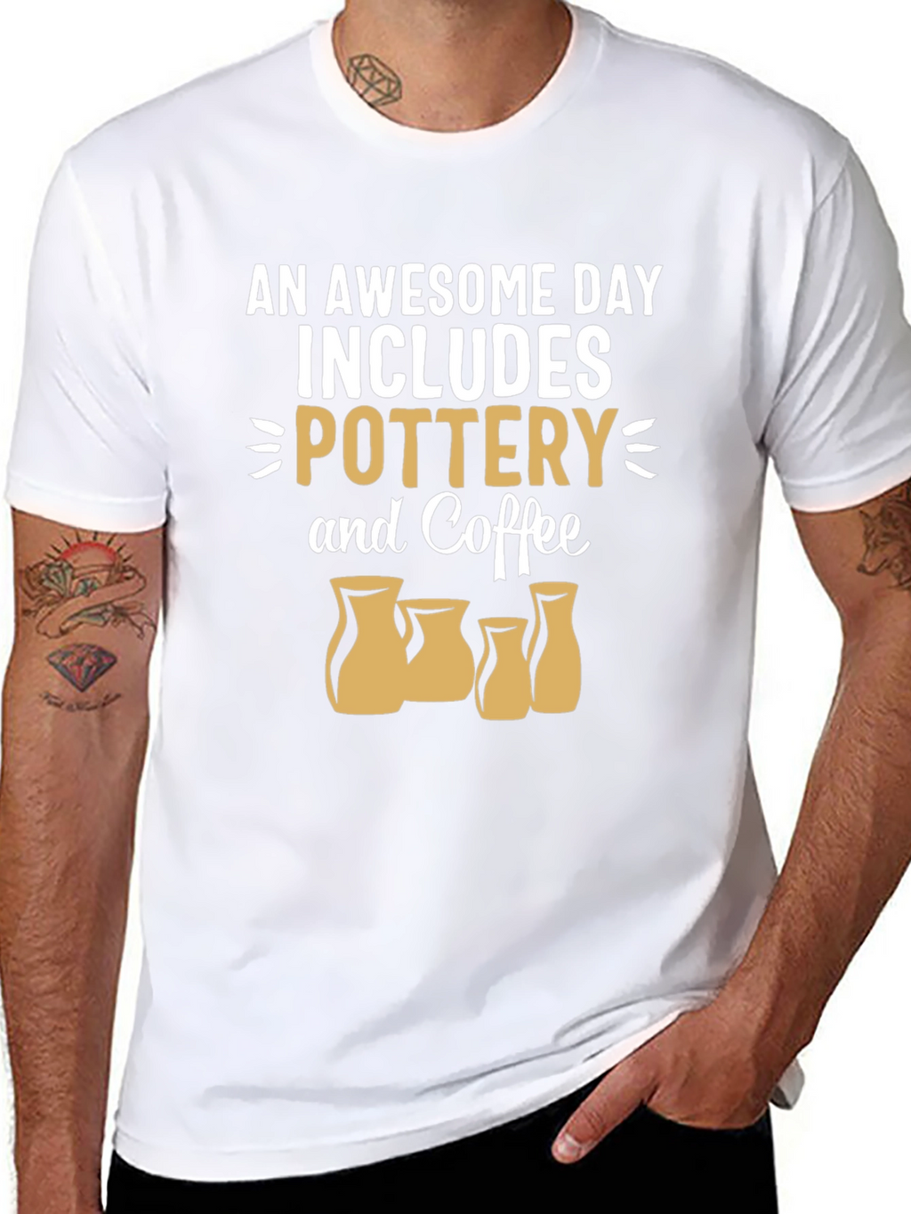 Pottery & Coffee T-Shirt - Awesome Day Tee