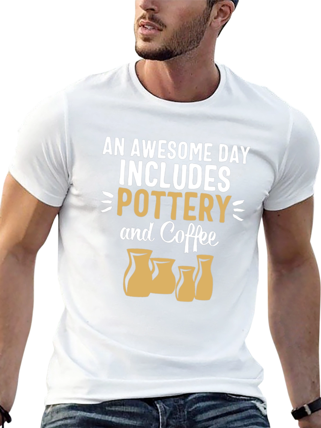 Pottery & Coffee T-Shirt - Awesome Day Tee