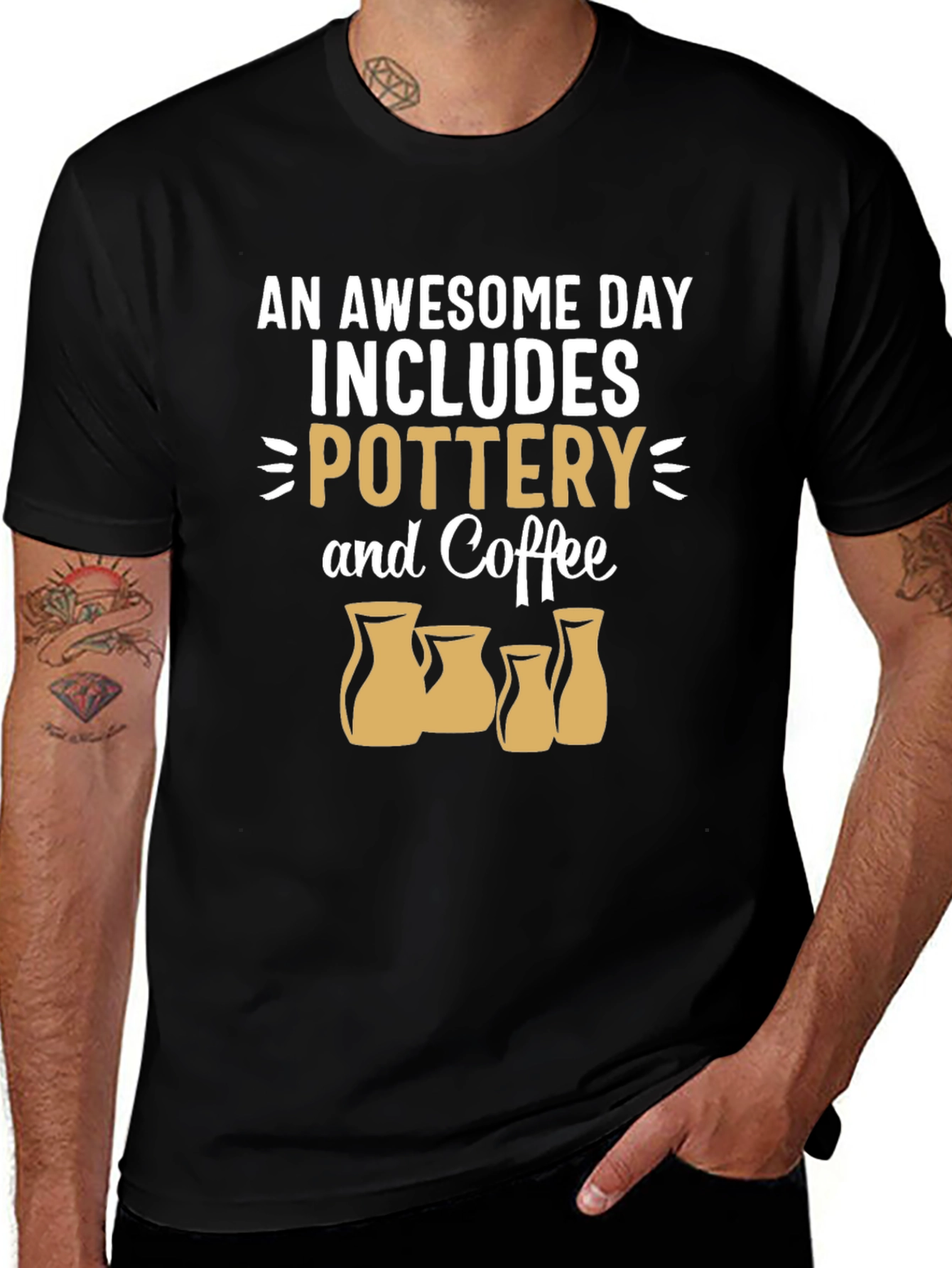 Pottery & Coffee T-Shirt - Awesome Day Tee