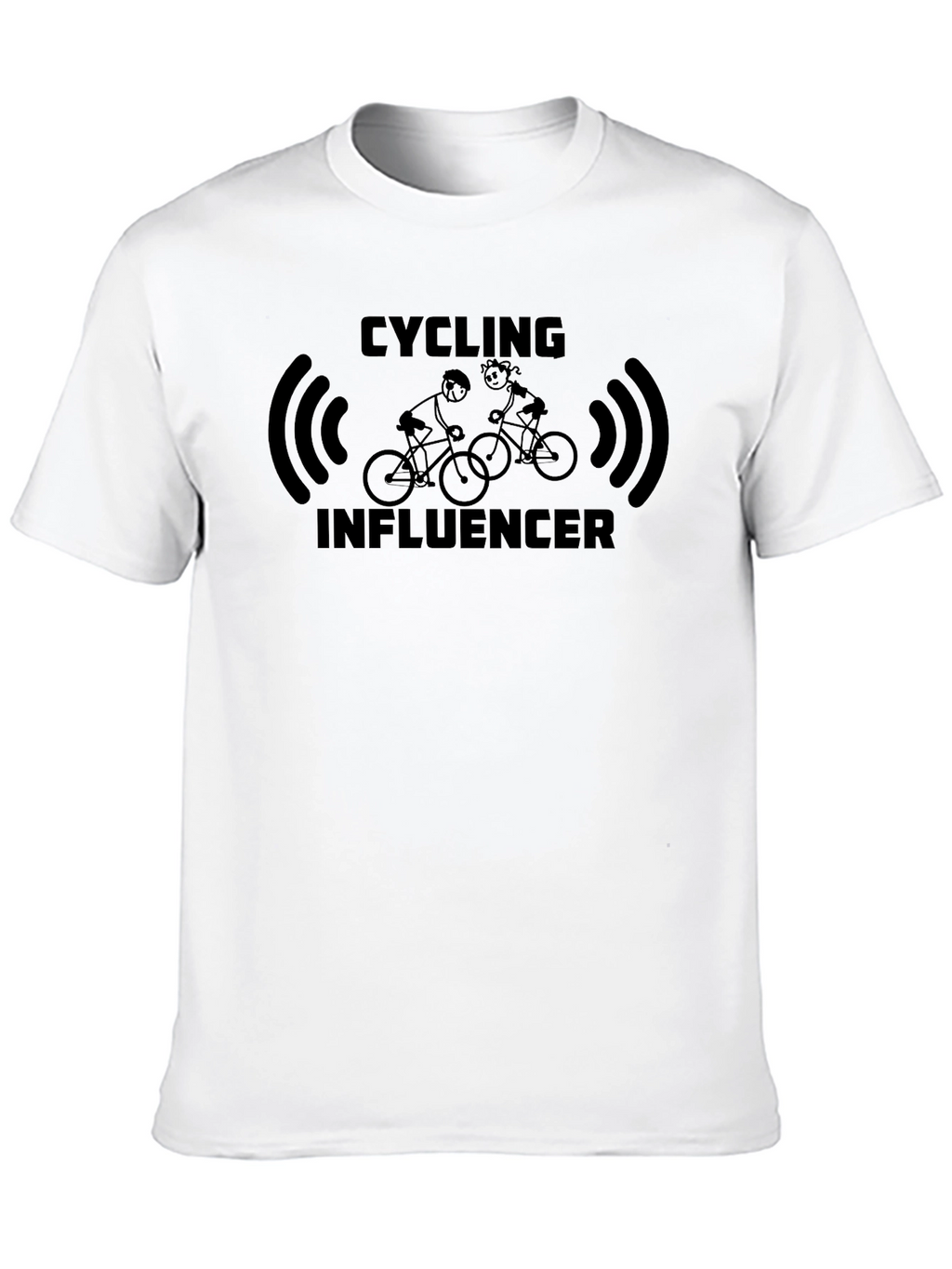 Cycling Influencer Black T-Shirt