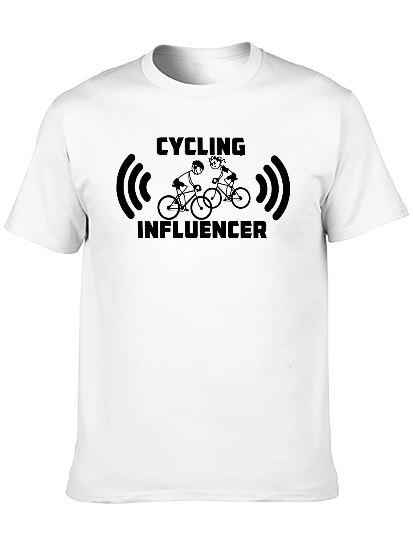 Cycling Influencer Black T-Shirt