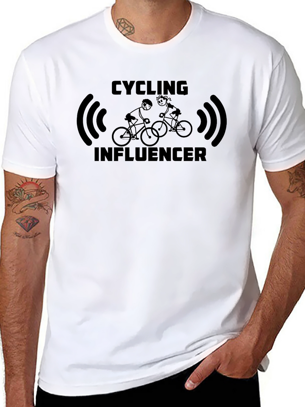 Cycling Influencer Black T-Shirt