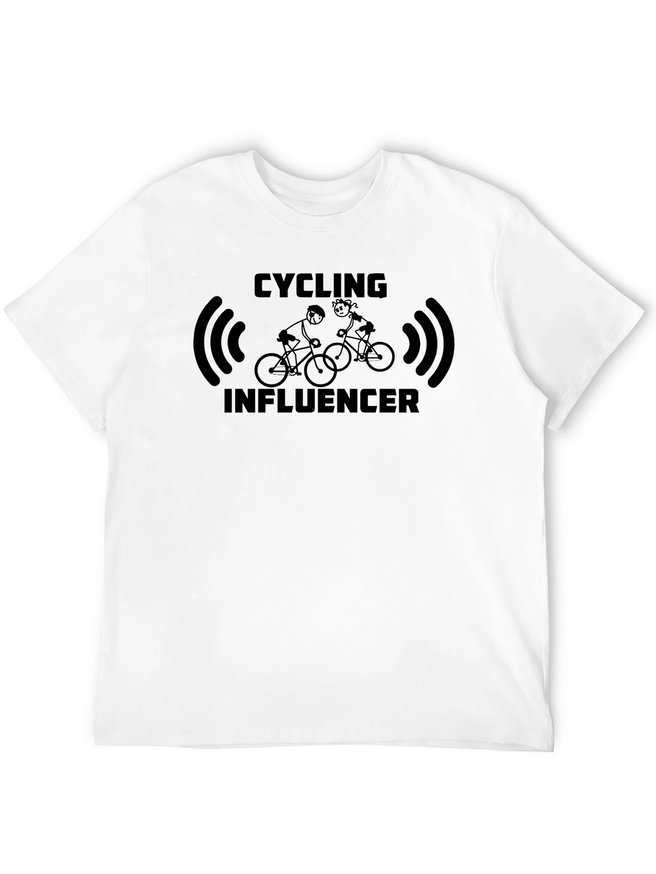 Cycling Influencer Black T-Shirt