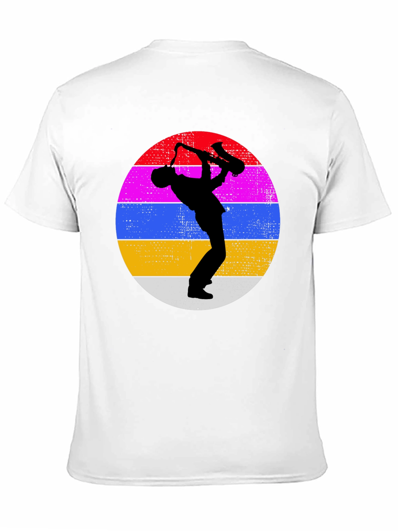 Retro Saxophone Player Graphic Tee - Cool Musician T-Shirt