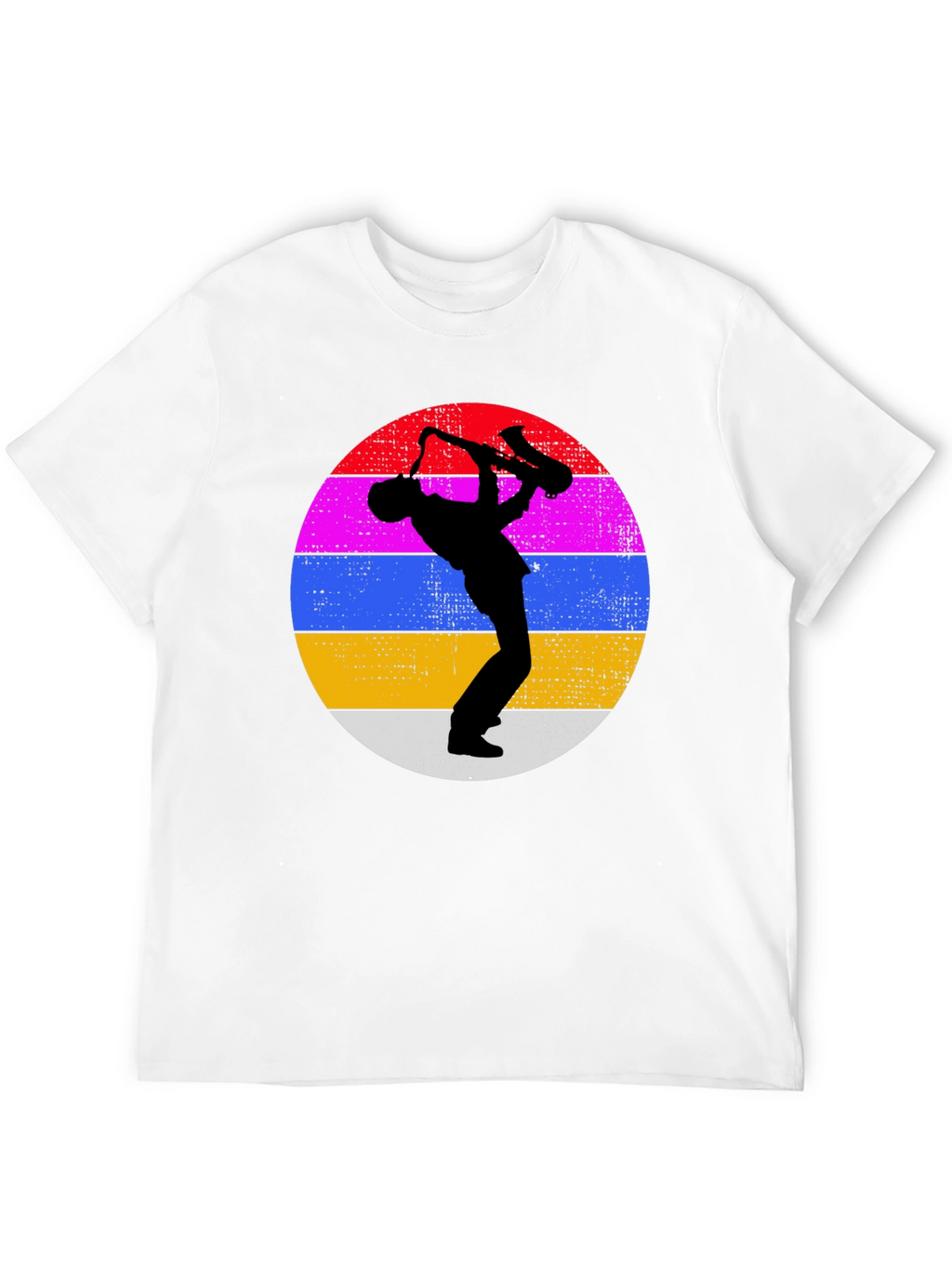 Retro Saxophone Player Graphic Tee - Cool Musician T-Shirt