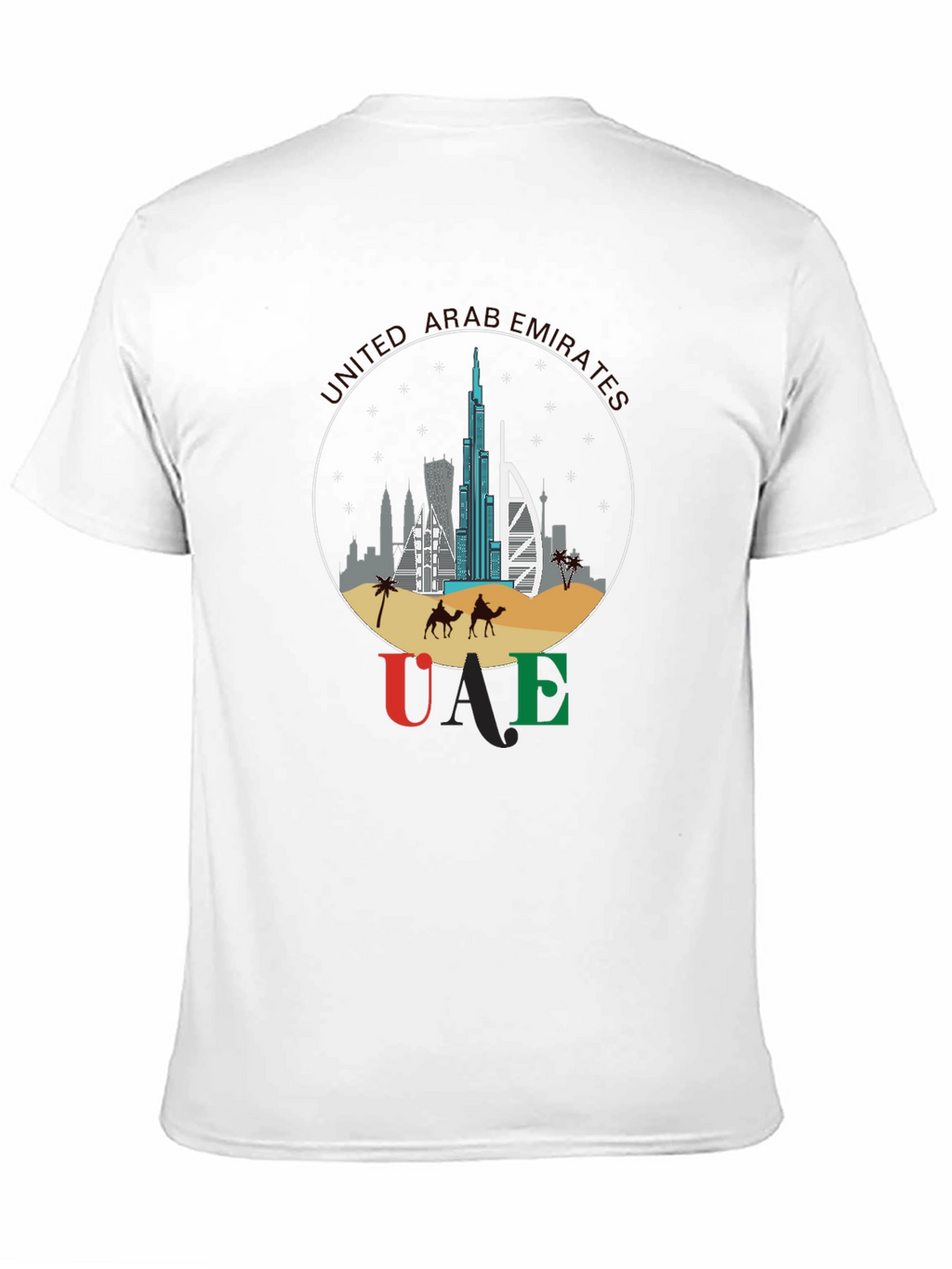 UAE Skyline T-Shirt - Dubai Souvenir Tee