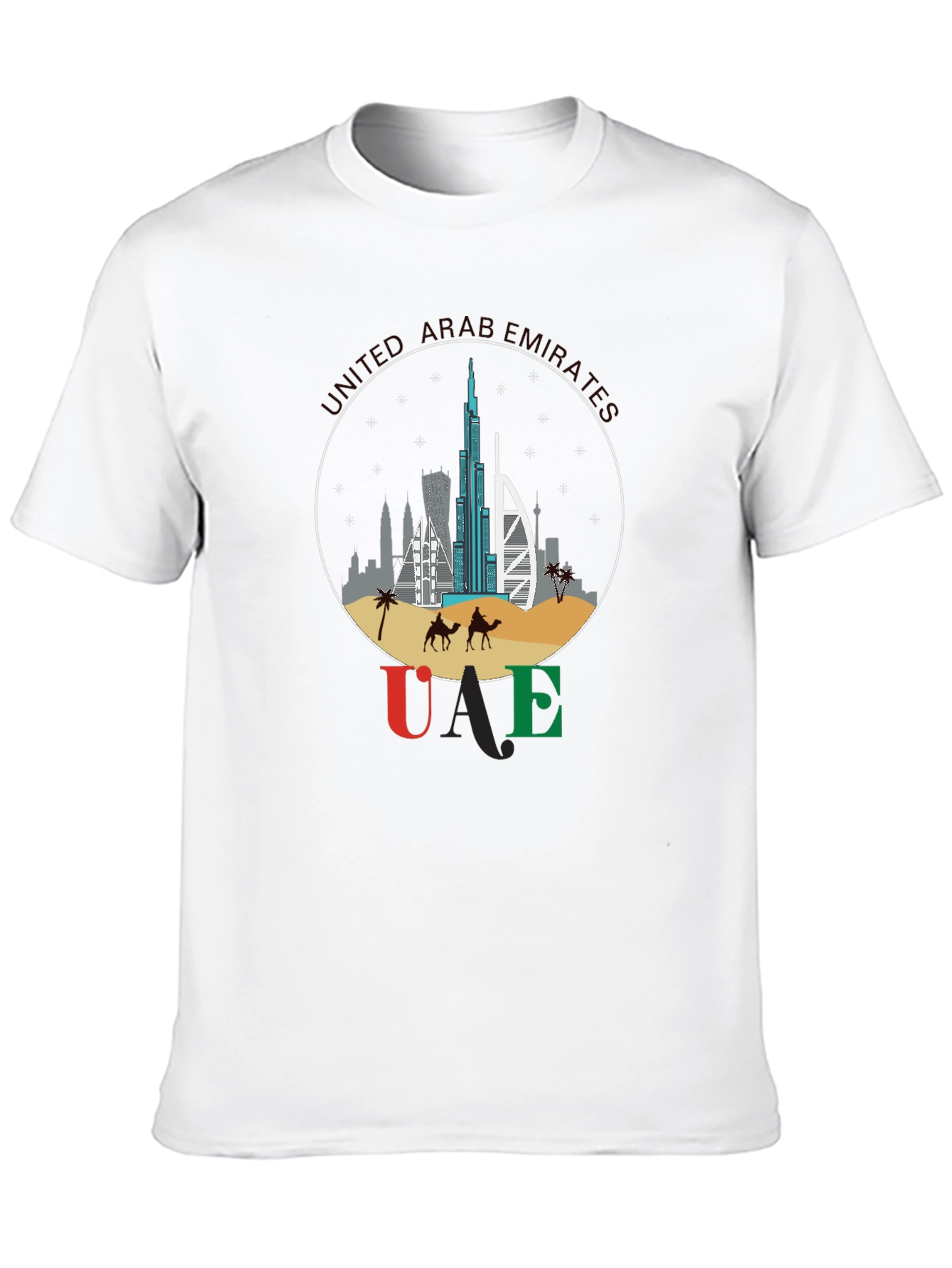 UAE Skyline T-Shirt - Dubai Souvenir Tee