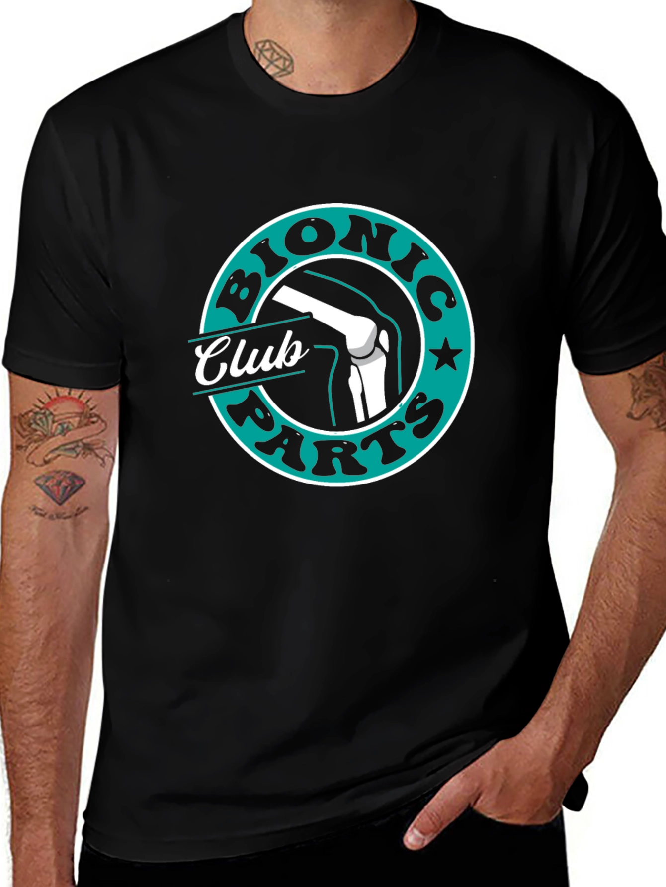 Bionic Parts Club T-Shirt - Medical Humor Tee