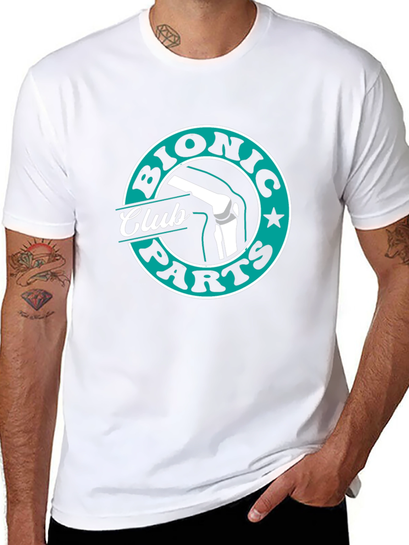 Bionic Parts Club T-Shirt - Medical Humor Tee