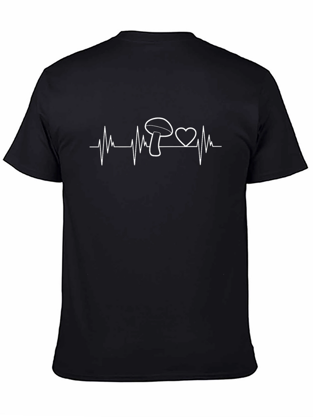 Mushroom Heartbeat T-Shirt - Nature Lover Tee